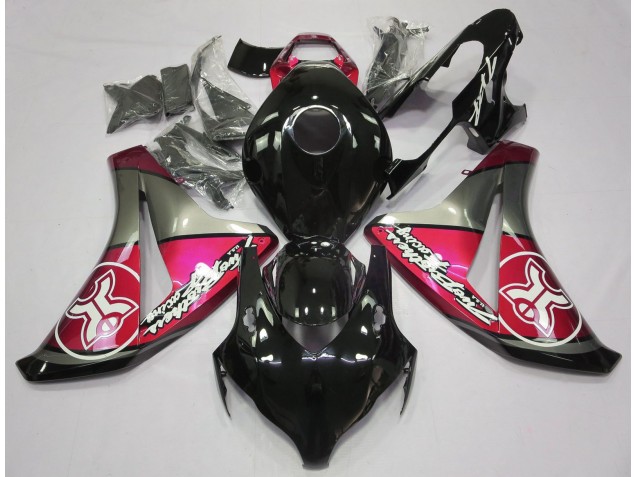 2008-2011 Rojo Caramelo Sobre Negro Personalizado CBR1000RR Carenado