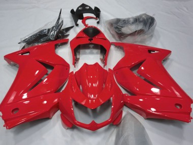 2008-2012 Rojo Brillante Ninja 250 Carenado