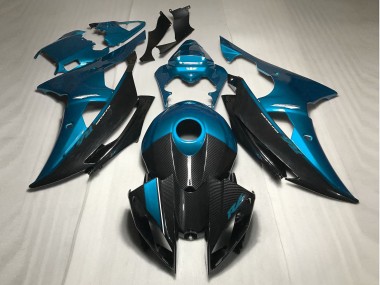 2008-2016 Azul Claro Con Estilo Fibra De Carbono R6 Carenado