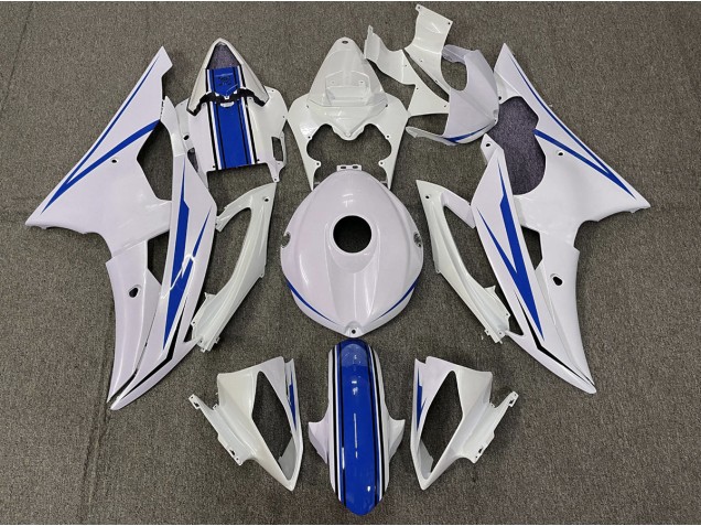 2008-2016 Blanco Brillante & Azul R6 Carenado