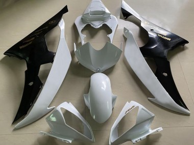 2008-2016 Blanco Brillante & Negro & Dorado R6 Carenado