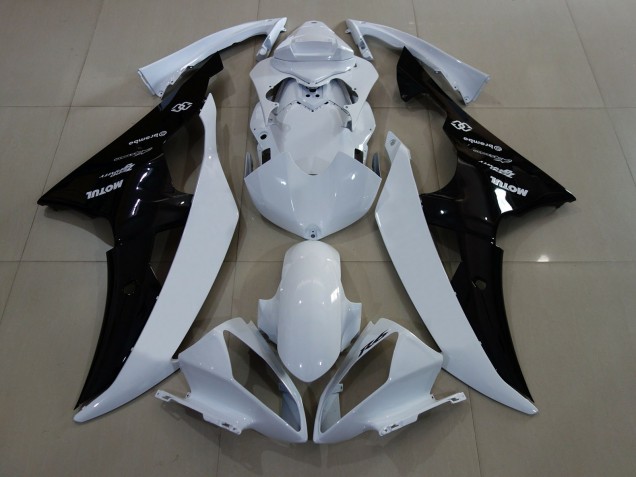 2008-2016 Blanco Brillo / Negro R6 Carenado