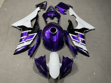 2008-2016 Estilo Morado Blanco & Negro OEM R6 Carenado