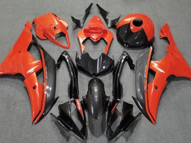 2008-2016 Naranja Brillante & Fibra De Carbono R6 Carenado