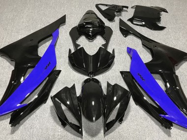 2008-2016 Negro Brillante & Azul R6 Carenado