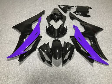 2008-2016 Negro Brillante & Morado R6 Carenado