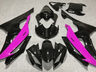 2008-2016 Negro Brillante & Rosa R6 Carenado