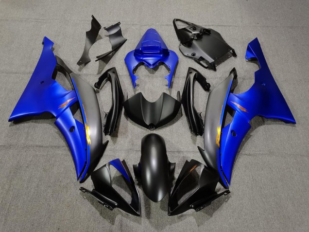 2008-2016 Negro Mate & Azul R6 Carenado