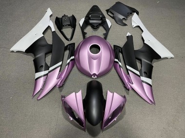 2008-2016 Negro Mate & Morado Claro R6 Carenado