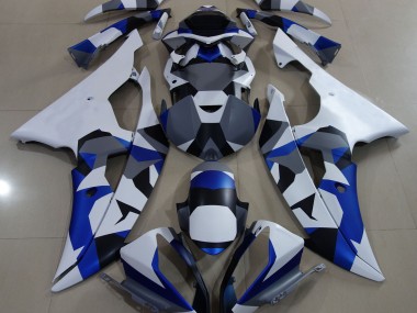 2008-2016 Nieve Azul Camuflaje R6 Carenado