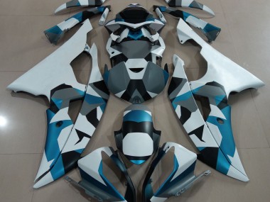 2008-2016 Nieve Azul Glaciar Camuflaje R6 Carenado