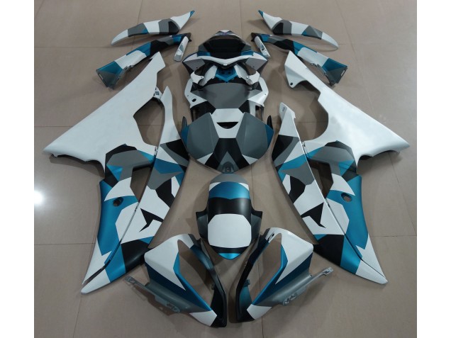 2008-2016 Nieve Azul Glaciar Camuflaje R6 Carenado