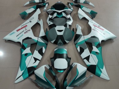 2008-2016 Nieve Verde Espuma De Mar Camuflaje R6 Carenado
