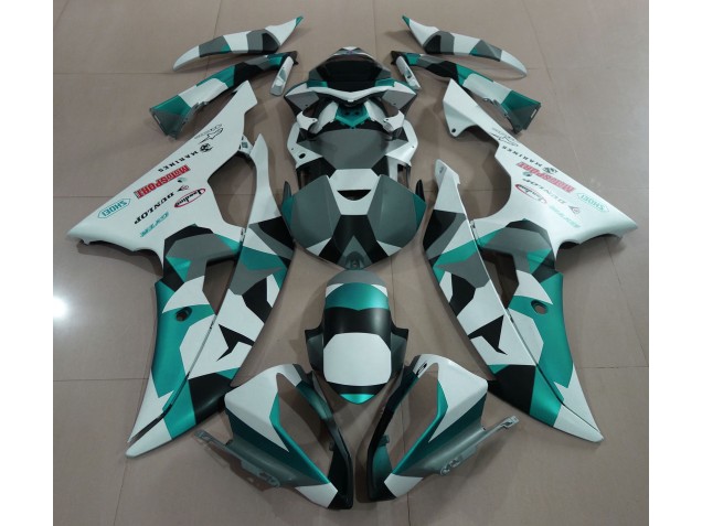 2008-2016 Nieve Verde Espuma De Mar Camuflaje R6 Carenado