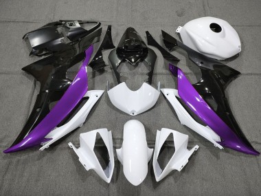 2008-2016 Púrpura Personalizado En Blanco & Negro R6 Carenado