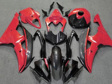 2008-2016 Rojo Brillante & Fibra De Carbono R6 Carenado