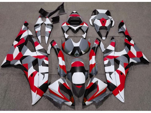 2008-2016 Rojo Camuflaje Llanura R6 Carenado
