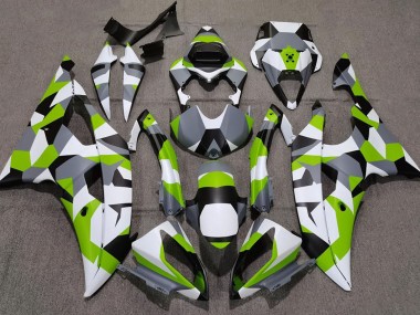 2008-2016 Verde Claro Camuflaje Llanura R6 Carenado