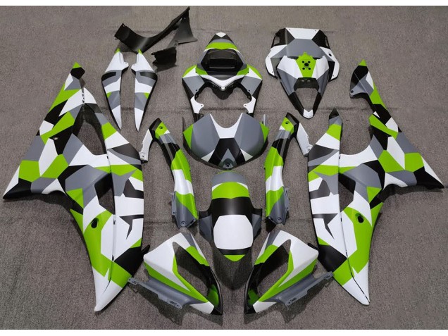 2008-2016 Verde Claro Camuflaje Llanura R6 Carenado