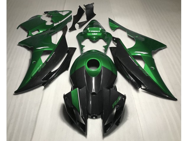 2008-2016 Verde Con Estilo Fibra De Carbono R6 Carenado