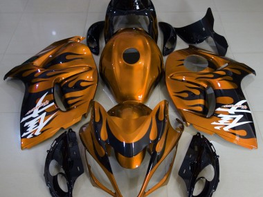 2008-2020 Naranja Brillante & Negro GSXR 1300 Carenado