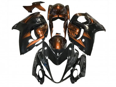 2008-2020 Negro Brillante & Naranja Intenso GSXR 1300 Carenado