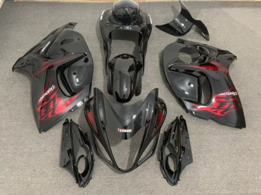 2008-2020 Negro Brillante & Rojo GSXR 1300 Carenado