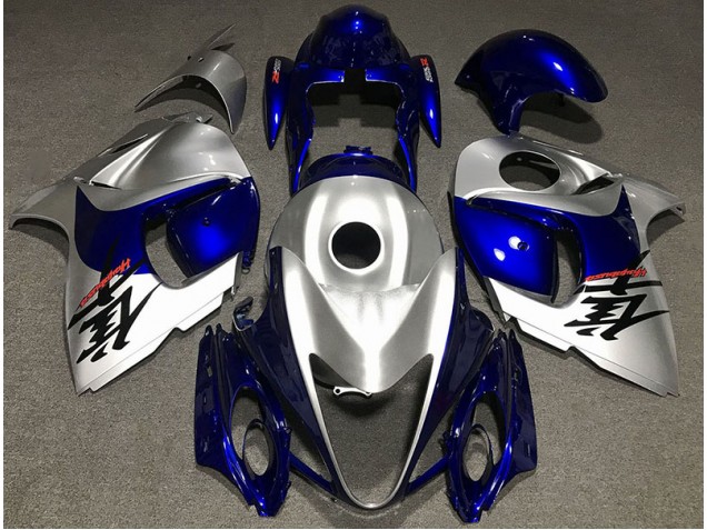 2008-2020 Plata Brillante & Azul GSXR 1300 Carenado