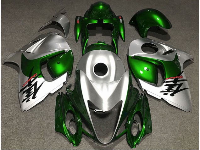 2008-2020 Verde Brillante & Plata GSXR 1300 Carenado
