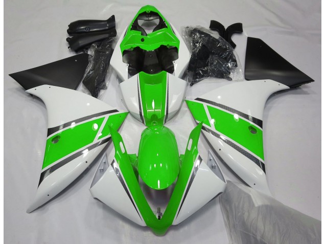 2009-2011 Blanco Brillante & Verde R1 Carenado