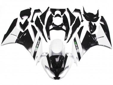 2009-2012 Blanco Brillante & Negro Pulido ZX6R Carenado
