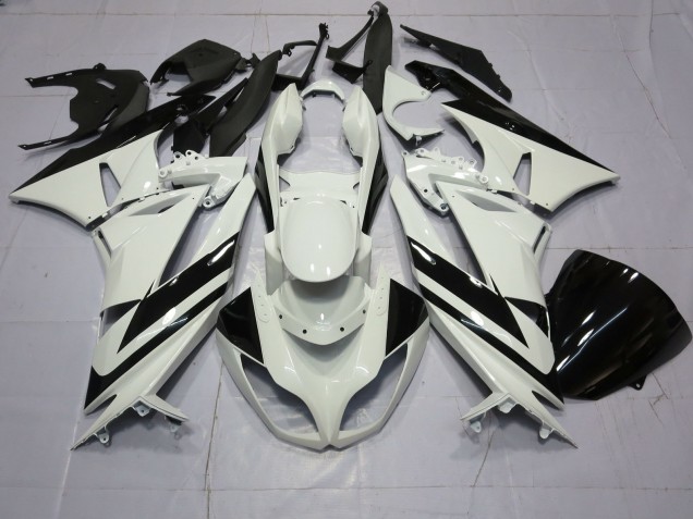 2009-2012 Blanco Especial Negro ZX6R Carenado