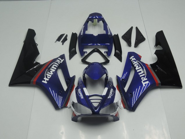 2009-2012 Brillo Azul & Rojo Daytona 675 Carenado