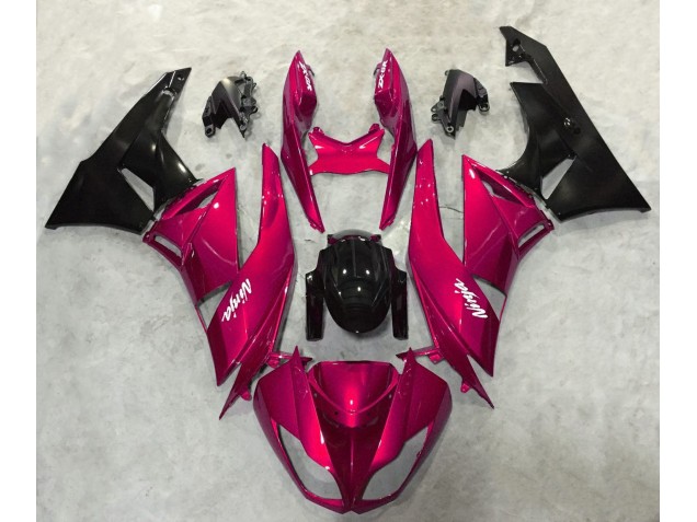 2009-2012 Brillo Rojo Vibrante ZX6R Carenado