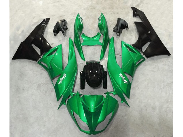 2009-2012 Brillo Verde Vibrante ZX6R Carenado