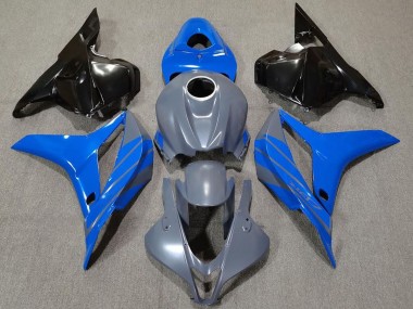 2009-2012 Doble Azul Sobre Gris CBR600RR Carenado