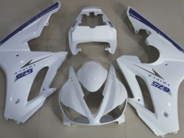 2009-2012 Estilo Azul Blanco OEM Daytona 675 Carenado