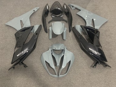 2009-2012 Gris Brillante & Negro ZX6R Carenado