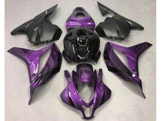 2009-2012 Morado Intenso Con Negro CBR600RR Carenado