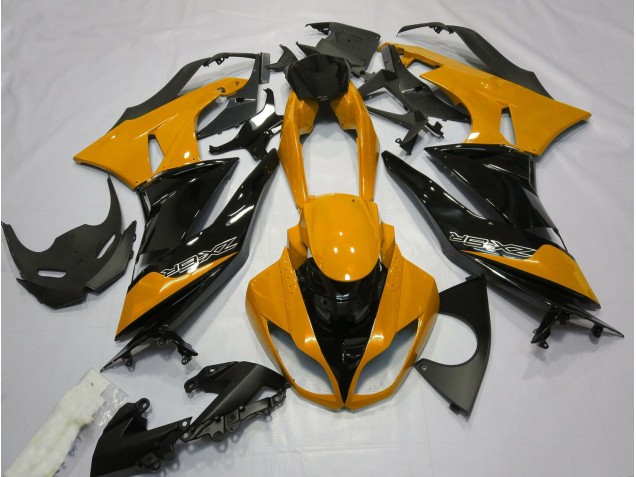2009-2012 Naranja Brillante & Negro ZX6R Carenado