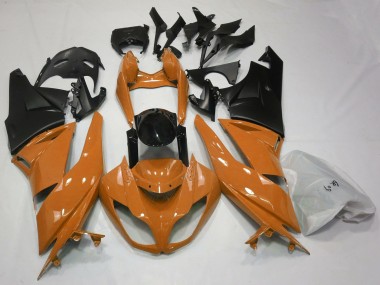 2009-2012 Naranja Brillante & Negro ZX6R Carenado