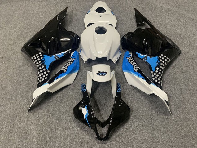 2009-2012 Negro Azul & Blanco CBR600RR Carenado