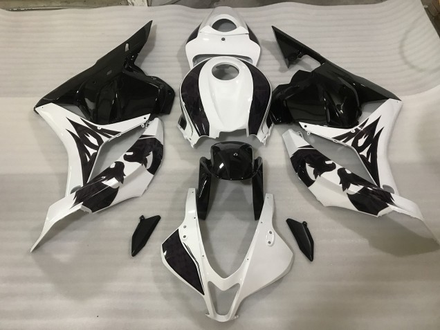 2009-2012 Negro / Blanco Personalizado CBR600RR Carenado