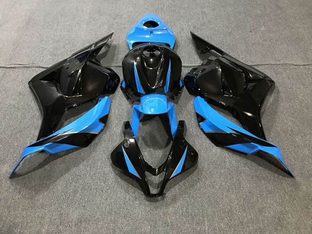 2009-2012 Negro Brillante & Azul Cielo CBR600RR Carenado