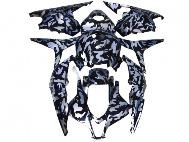 2009-2012 Nieve Plateada Camuflaje CBR600RR Carenado