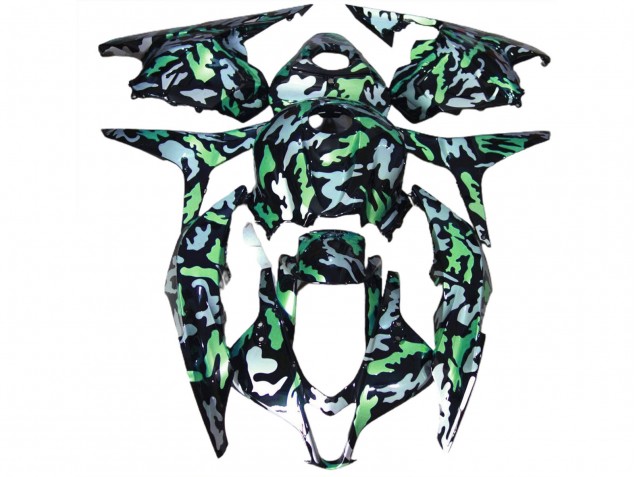 2009-2012 Nieve Verde Camuflaje CBR600RR Carenado