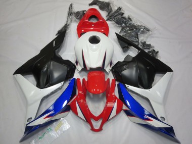 2009-2012 OEM Estilo Negro Blanco Rojo & Azul CBR600RR Carenado