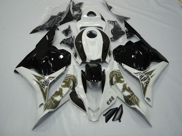 2009-2012 Oro Negro & Blanco CBR600RR Carenado
