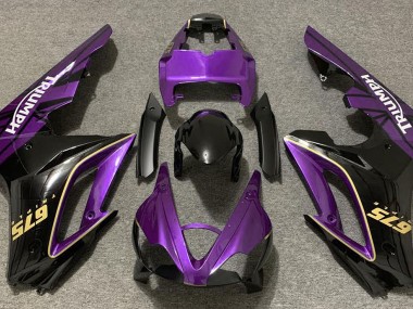 2009-2012 Púrpura Brillante & Negro Daytona 675 Carenado