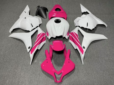 2009-2012 Raya Lateral Rosa & Blanca CBR600RR Carenado